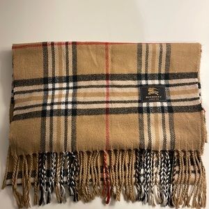 Vintage Burberry wool novacheck scarve